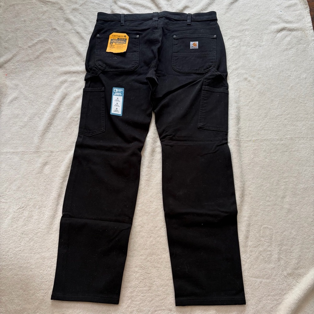 Carhartt Double-Front Relaxed Fit Rugged Flex Stretch Carpenter Twill Work Pant